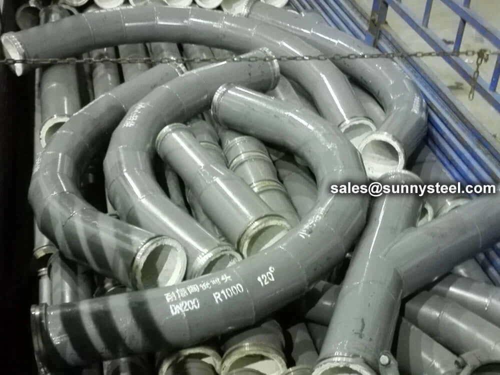 Alumina Ceramic Lined Wear Resistant Bends