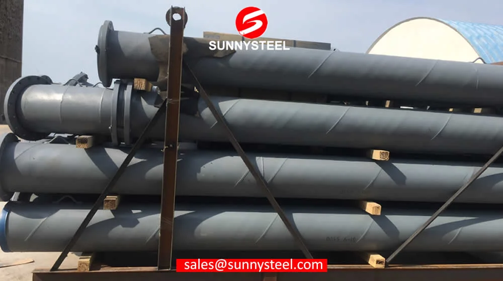 Cast Basalt Lined Steel Pipes