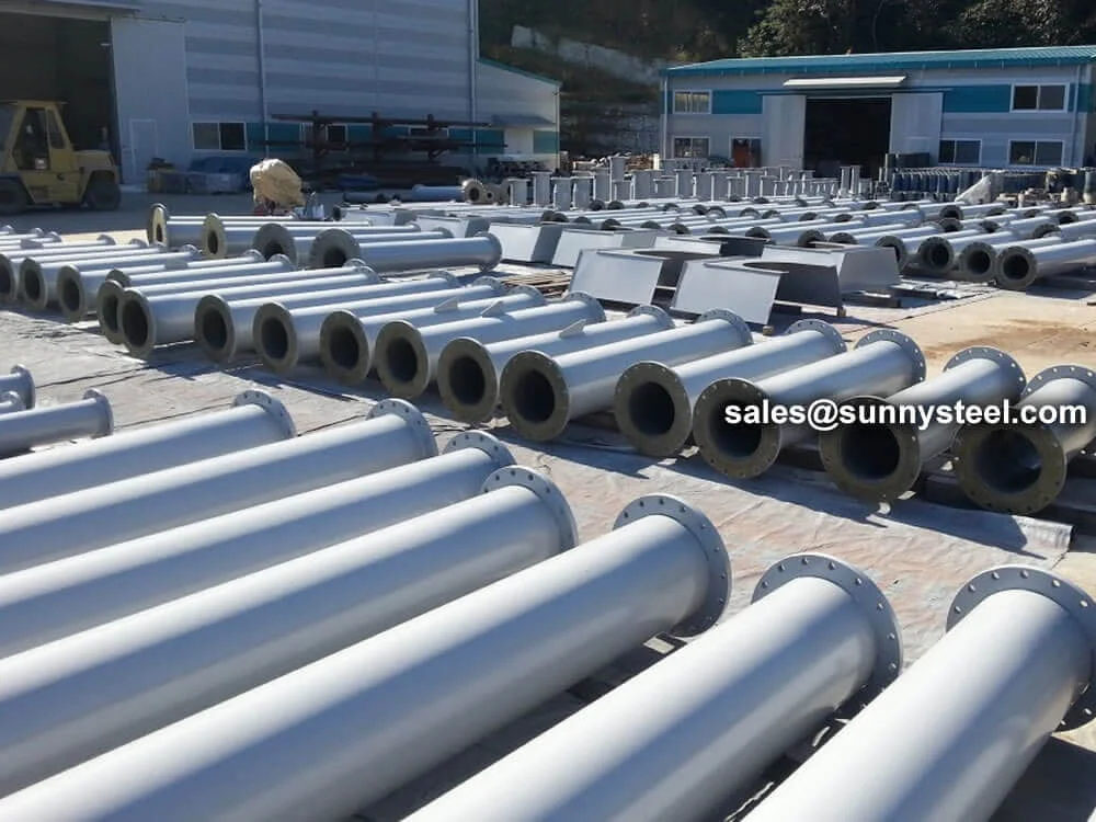 Cast Basalt Lined Steel Straight Pipe (Image 10)