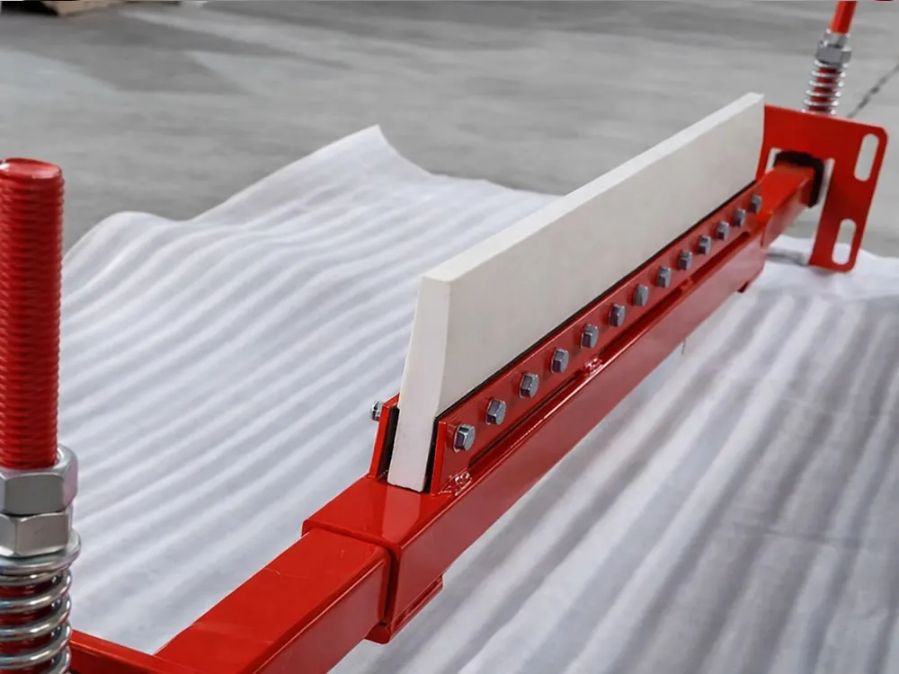 Ceramic conveyor scrapers