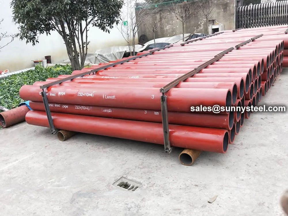 Packaging of ceramic lined pipes and fittings