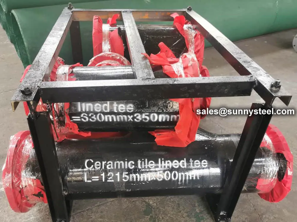 Packaging of ceramic lined pipes and fittings