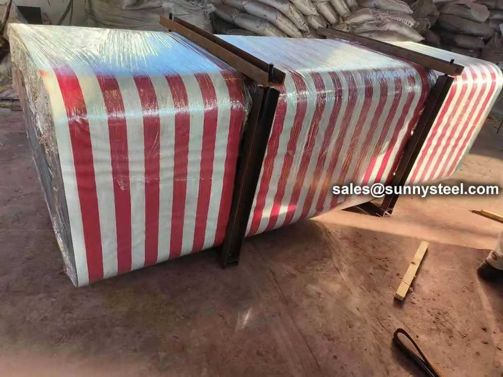 Packaging of ceramic lined pipes and fittings