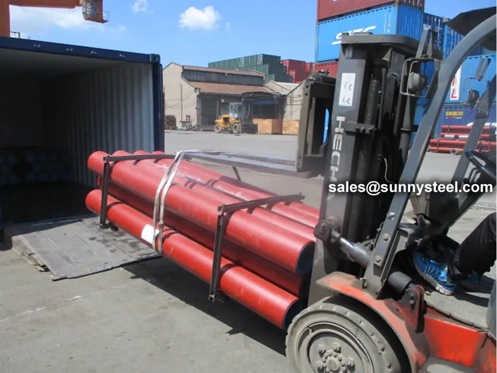 Packaging of ceramic lined pipes and fittings