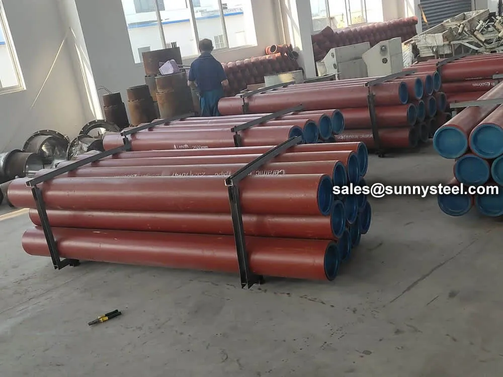 Packaging of ceramic lined pipes and fittings