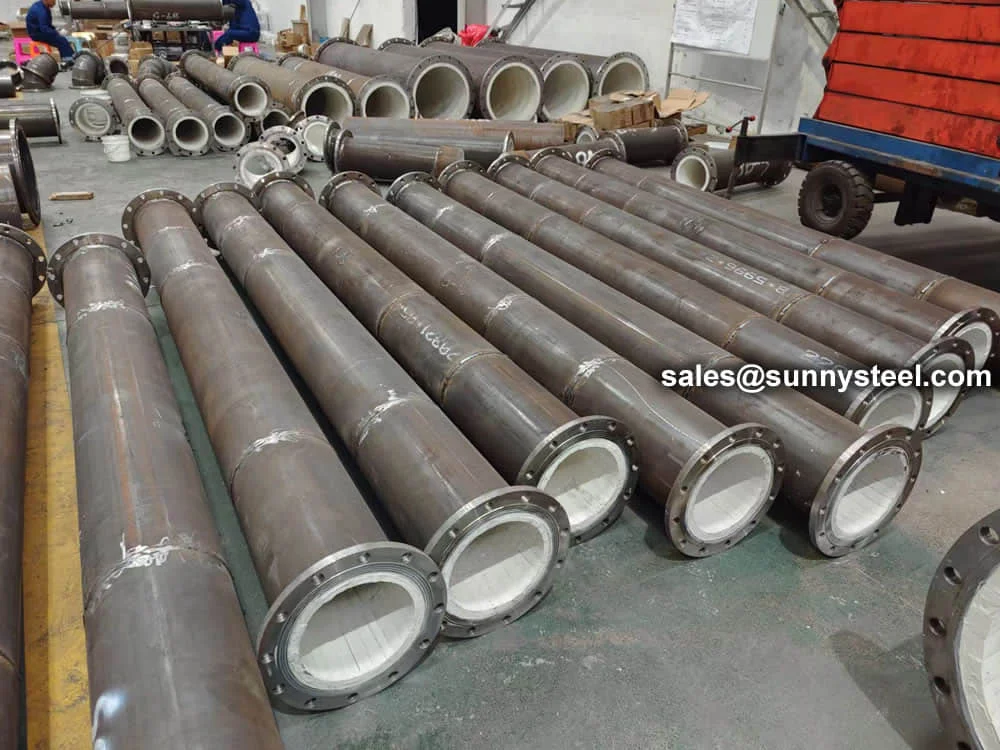 Ceramic Patch Wear Resistant Tube for Power Plant