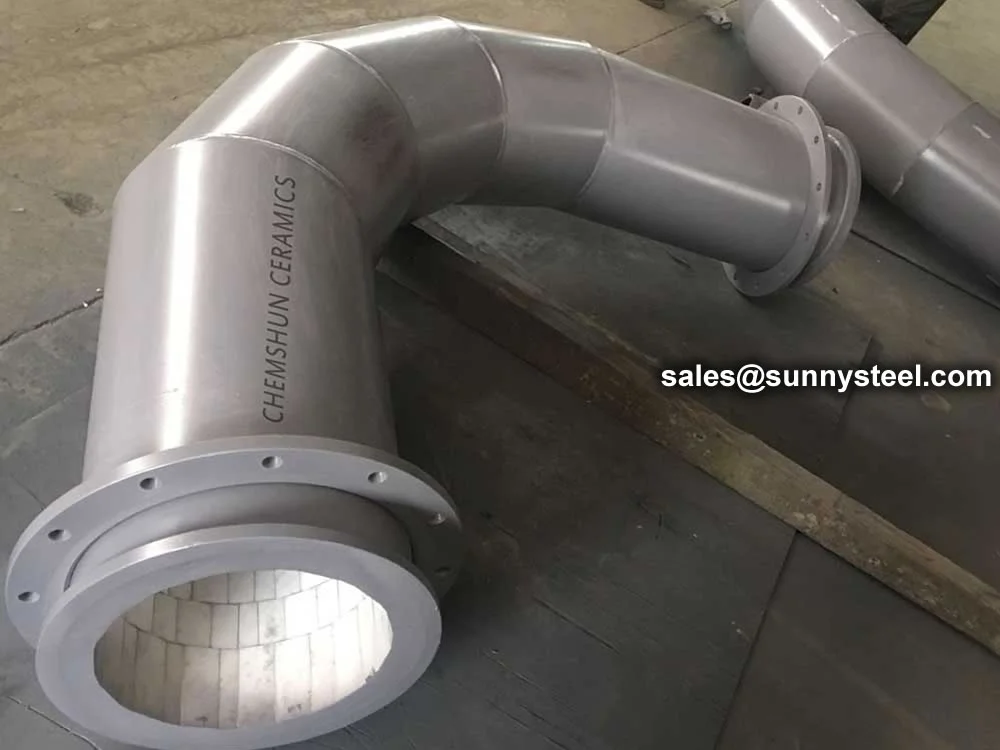 Ceramic Tile Lined Pipe Bend