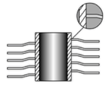 Crimped-finned