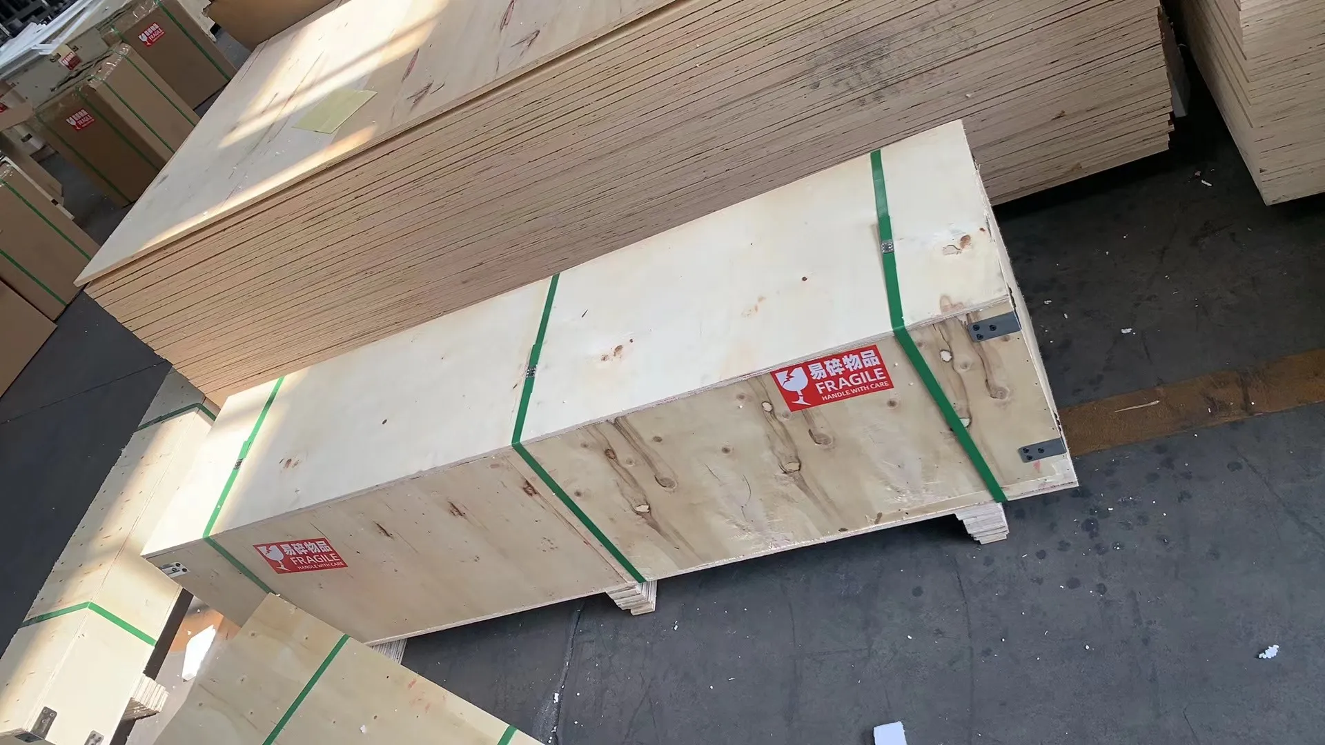 Foam and wooden crate packaging