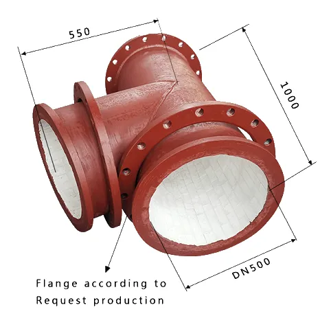 Ceramic tile lined pipe diagram