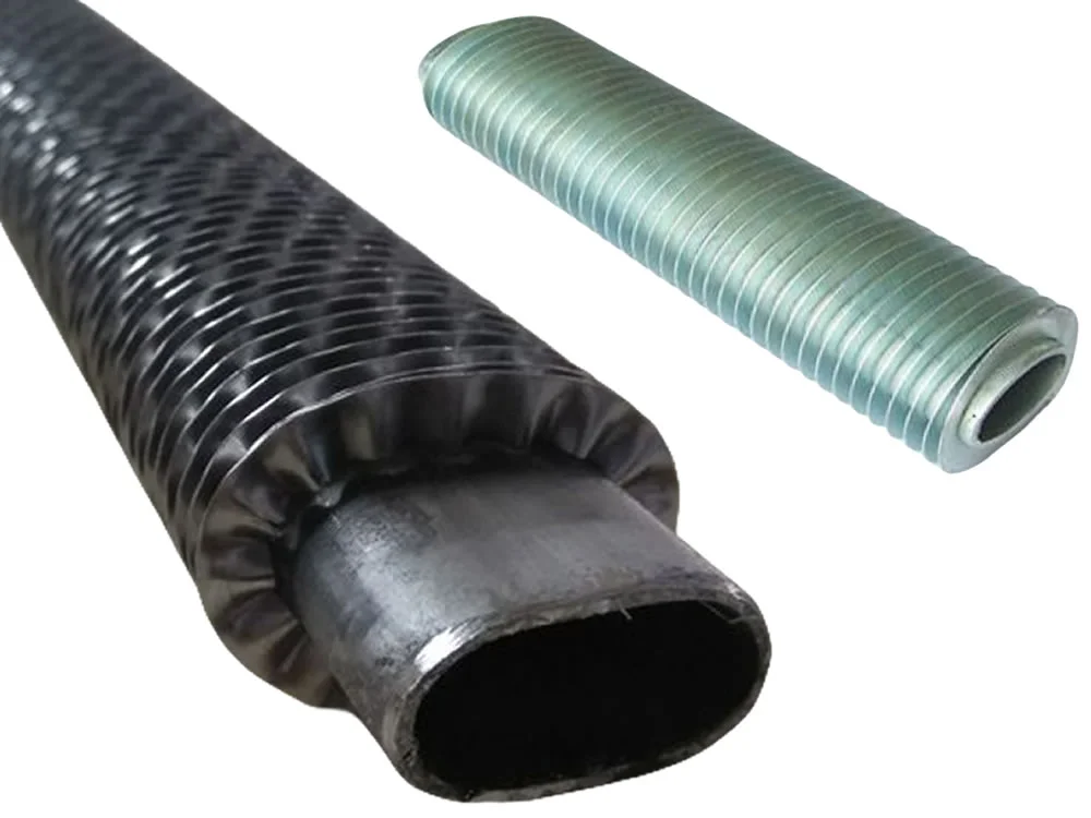 Elliptical finned tube