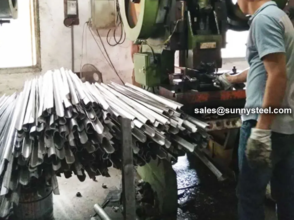 High-pressure tube shield pressing