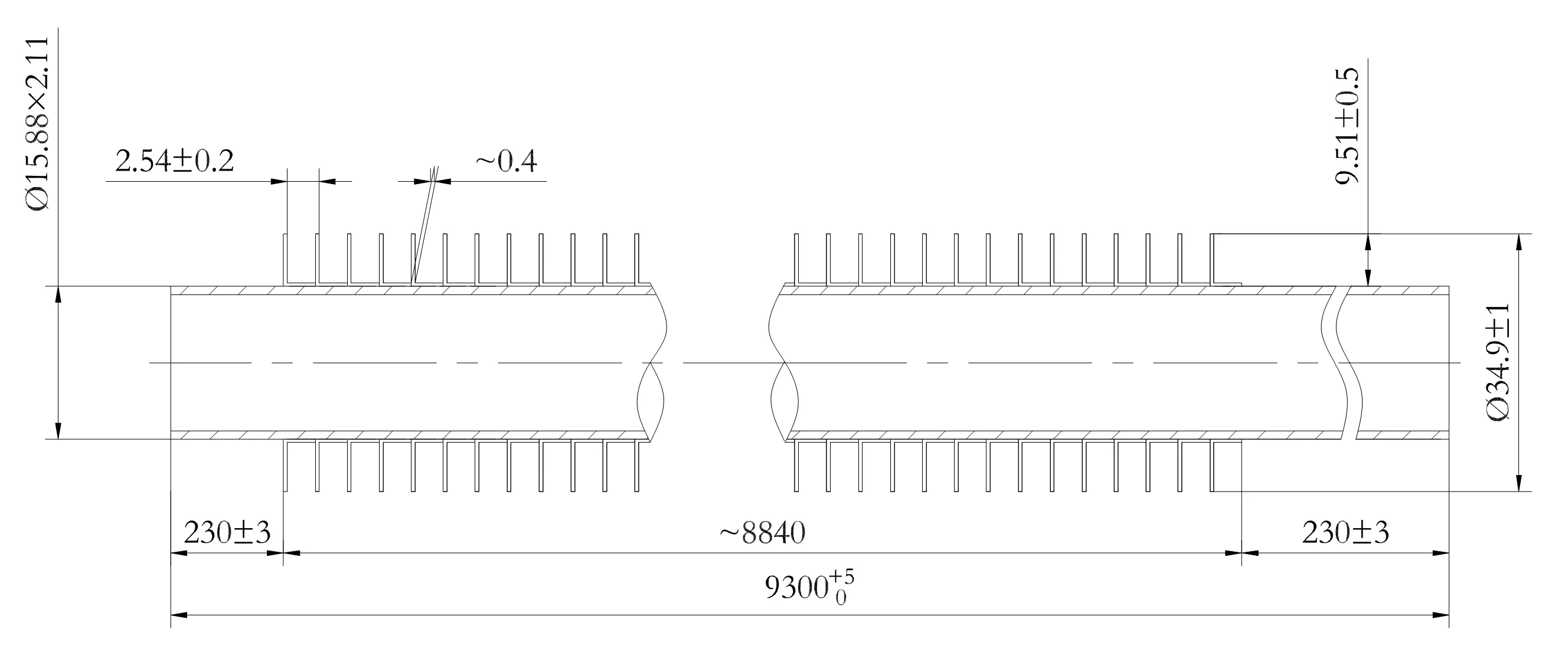 L Type Fin Tube