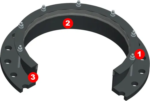 Large Diameter Flanges Simple to fit
