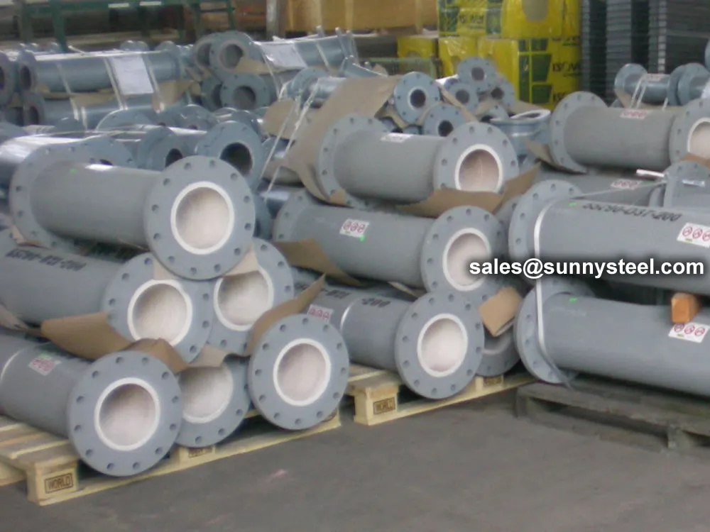 Ceramic sleeve pipe stacking before shipment