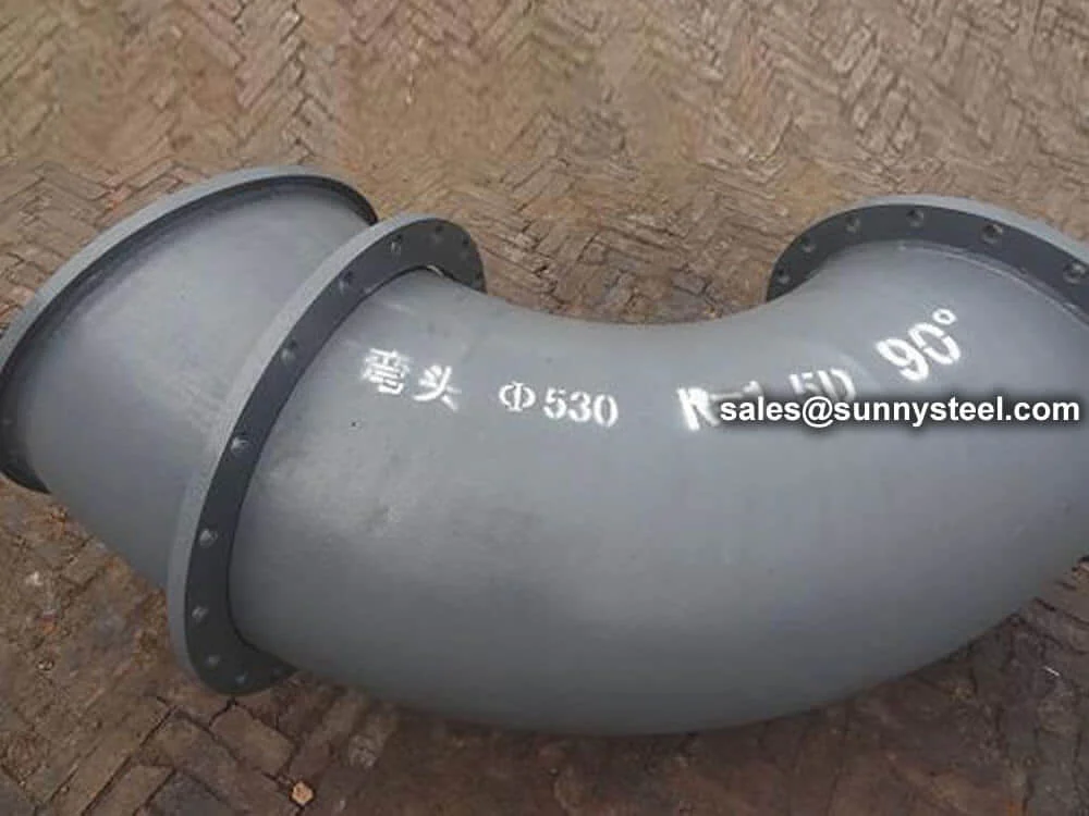 Rare Earth Wear Resistant Alloy Elbow with Flange