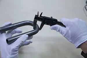 U bend tube dimensional check